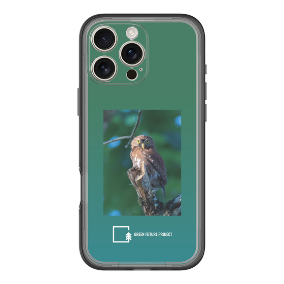 Slim Protection Premium Case［ Green Future Project - Ferruginous Pygmy Owl ］