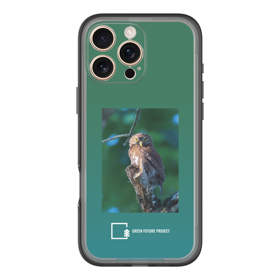 Slim Protection Premium Case［ Green Future Project - Ferruginous Pygmy Owl ］