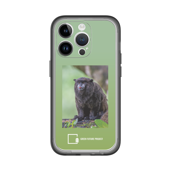 Slim Protection Premium Case［ Green Future Project - Black-mantled Tamarin ］