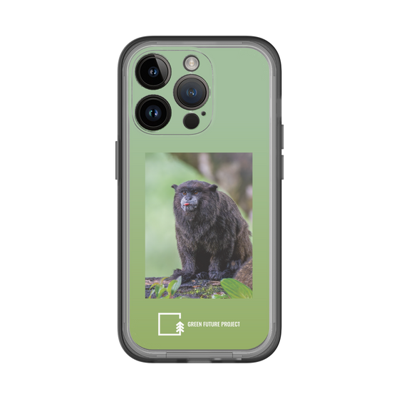 Slim Protection Premium Case［ Green Future Project - Black-mantled Tamarin ］