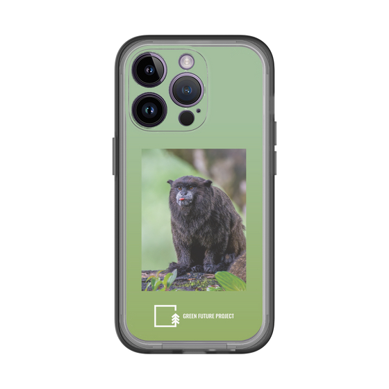 Slim Protection Premium Case［ Green Future Project - Black-mantled Tamarin ］
