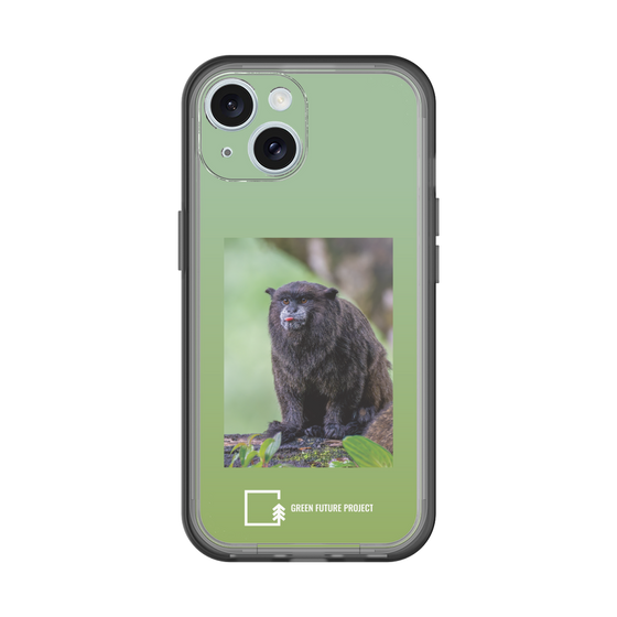 Slim Protection Premium Case［ Green Future Project - Black-mantled Tamarin ］