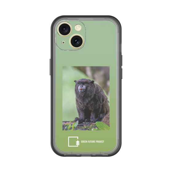 Slim Protection Premium Case［ Green Future Project - Black-mantled Tamarin ］