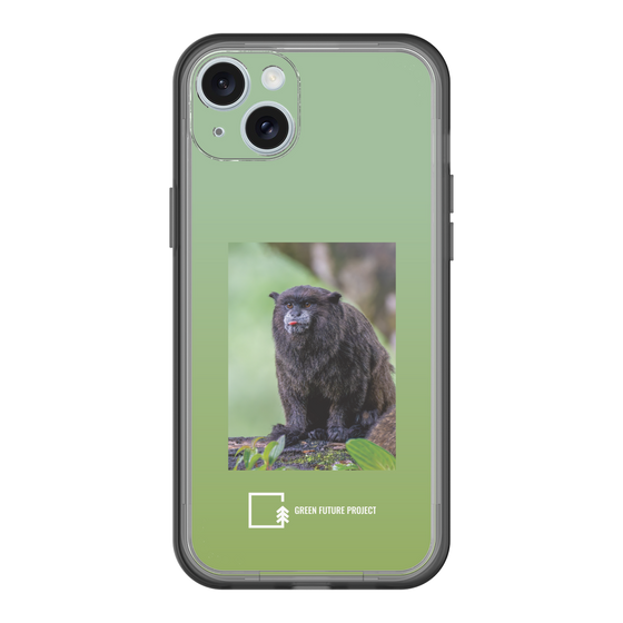Slim Protection Premium Case［ Green Future Project - Black-mantled Tamarin ］