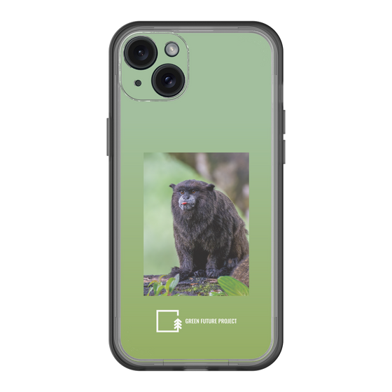 Slim Protection Premium Case［ Green Future Project - Black-mantled Tamarin ］