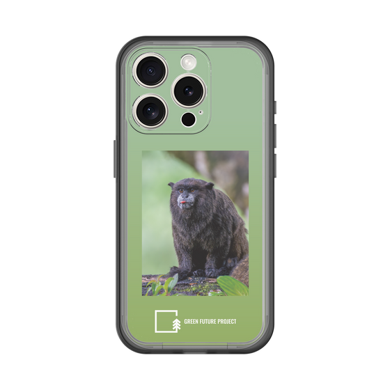 Slim Protection Premium Case［ Green Future Project - Black-mantled Tamarin ］