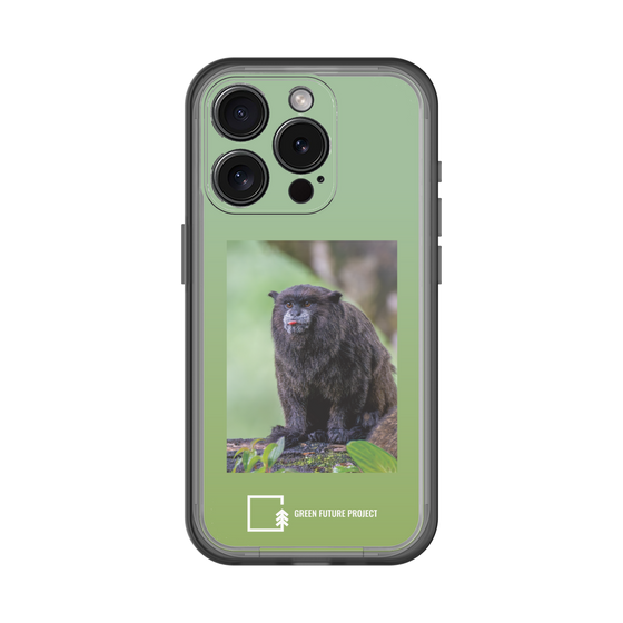 Slim Protection Premium Case［ Green Future Project - Black-mantled Tamarin ］