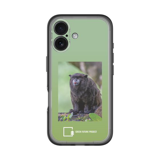 Slim Protection Premium Case［ Green Future Project - Black-mantled Tamarin ］