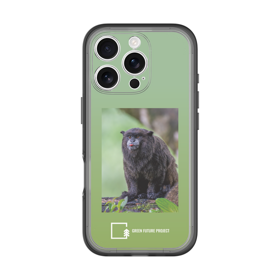 Slim Protection Premium Case［ Green Future Project - Black-mantled Tamarin ］
