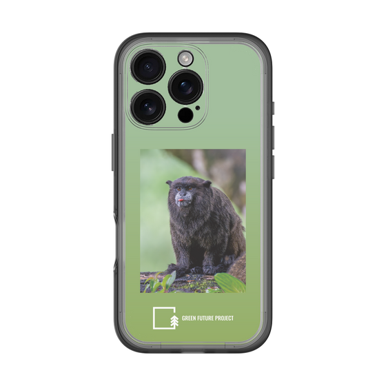 Slim Protection Premium Case［ Green Future Project - Black-mantled Tamarin ］