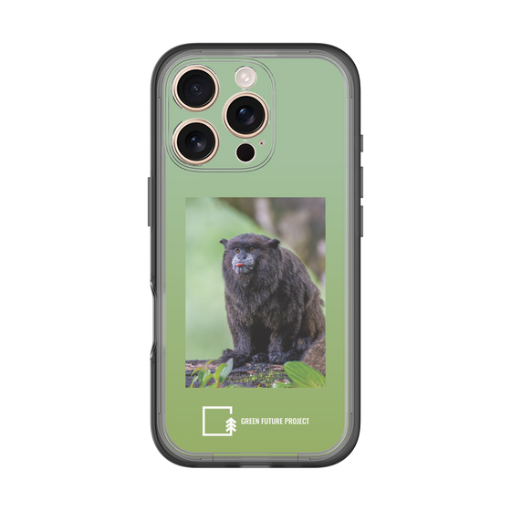 Slim Protection Premium Case［ Green Future Project - Black-mantled Tamarin ］