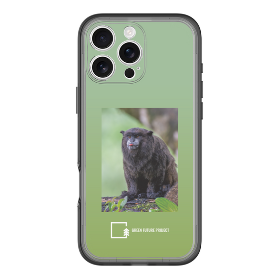 Slim Protection Premium Case［ Green Future Project - Black-mantled Tamarin ］