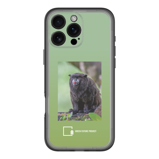 Slim Protection Premium Case［ Green Future Project - Black-mantled Tamarin ］