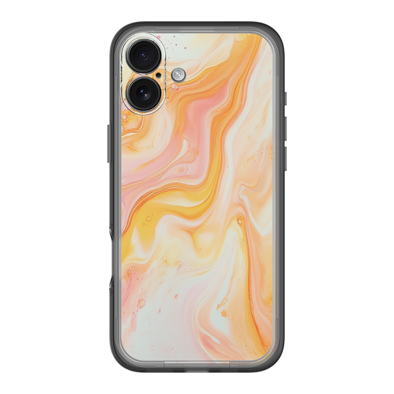 Slim Protection Premium Case［ Color Rain - Original - Tangerine Mist ］