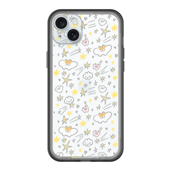 Slim Protection Premium Case［ Mokumoku-chan - Stars ］