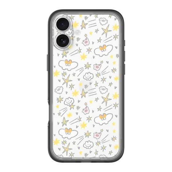 Slim Protection Premium Case［ Mokumoku-chan - Stars ］