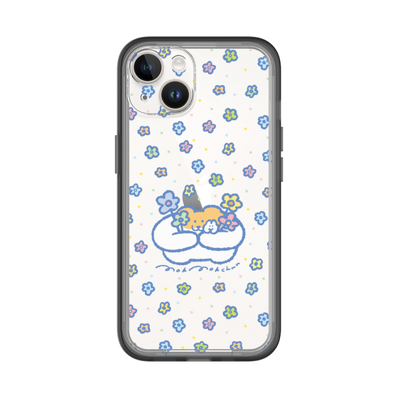Slim Protection Premium Case［ Mokumoku-chan - Flowers ］