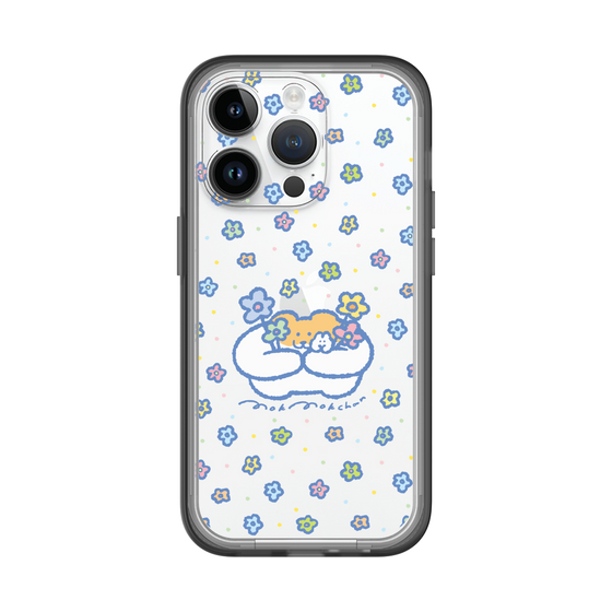 Slim Protection Premium Case［ Mokumoku-chan - Flowers ］