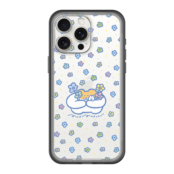 Slim Protection Premium Case［ Mokumoku-chan - Flowers ］