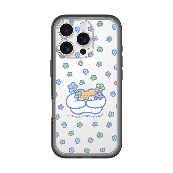 Slim Protection Premium Case［ Mokumoku-chan - Flowers ］