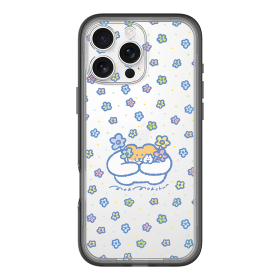 Slim Protection Premium Case［ Mokumoku-chan - Flowers ］
