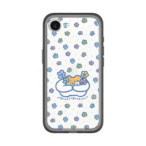 Slim Protection Premium Case［ Mokumoku-chan - Flowers ］