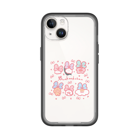 Slim Protection Premium Case［ Mokumoku-chan - Ribbons ］
