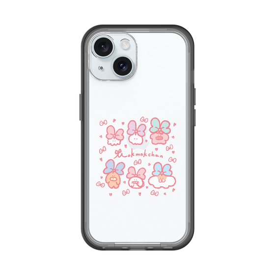 Slim Protection Premium Case［ Mokumoku-chan - Ribbons ］