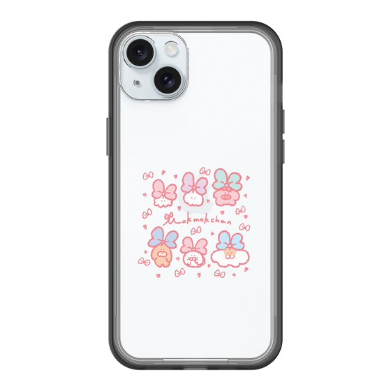 Slim Protection Premium Case［ Mokumoku-chan - Ribbons ］