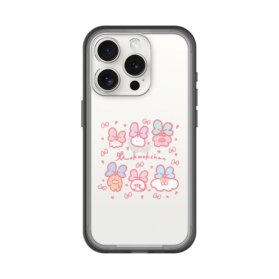 Slim Protection Premium Case［ Mokumoku-chan - Ribbons ］