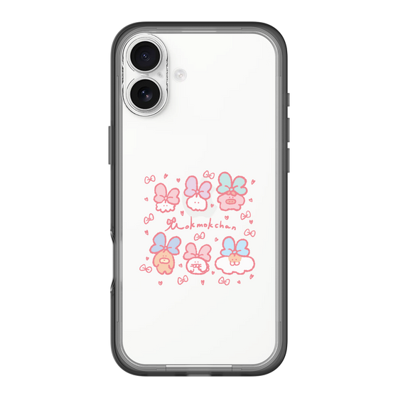 Slim Protection Premium Case［ Mokumoku-chan - Ribbons ］