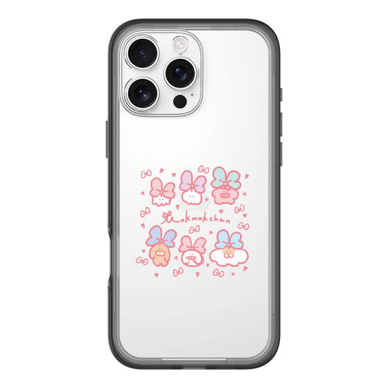 Slim Protection Premium Case［ Mokumoku-chan - Ribbons ］