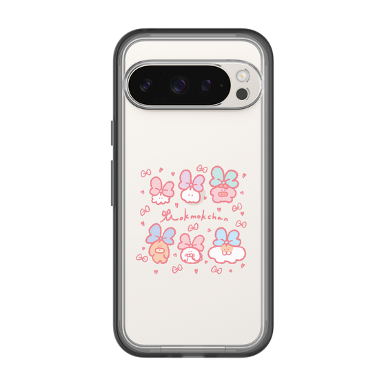 Slim Protection Premium Case［ Mokumoku-chan - Ribbons ］
