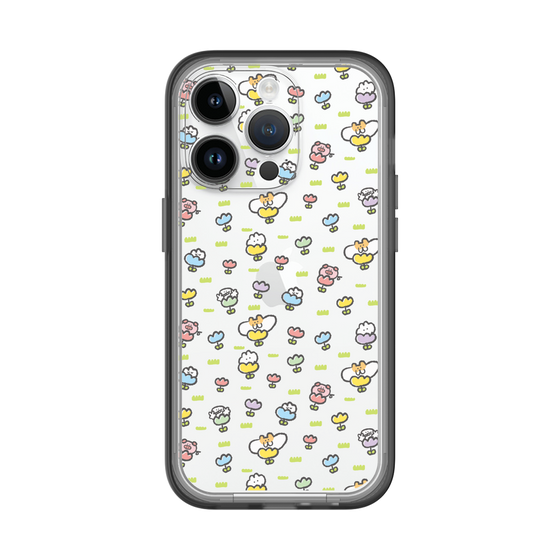 Slim Protection Premium Case［ Mokumoku-chan - Flower - All-over Pattern ］