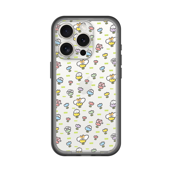 Slim Protection Premium Case［ Mokumoku-chan - Flower - All-over Pattern ］