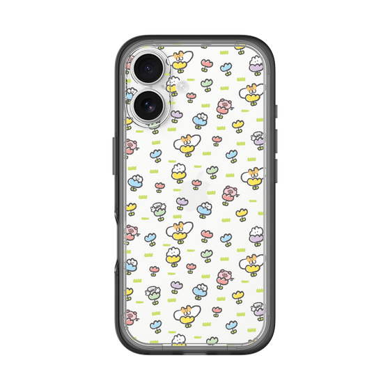 Slim Protection Premium Case［ Mokumoku-chan - Flower - All-over Pattern ］