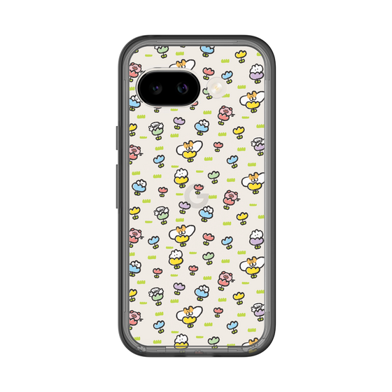 Slim Protection Premium Case［ Mokumoku-chan - Flower - All-over Pattern ］