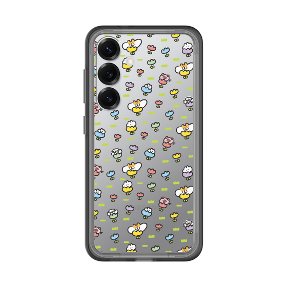 Slim Protection Premium Case［ Mokumoku-chan - Flower - All-over Pattern ］