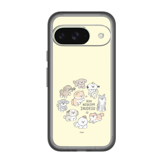Slim Protection Premium Case［ Hello, It's Dog - All Together - Beige ］
