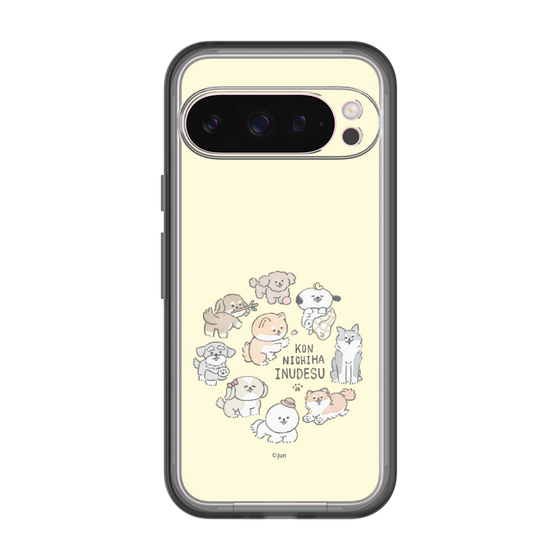 Slim Protection Premium Case［ Hello, It's Dog - All Together - Beige ］