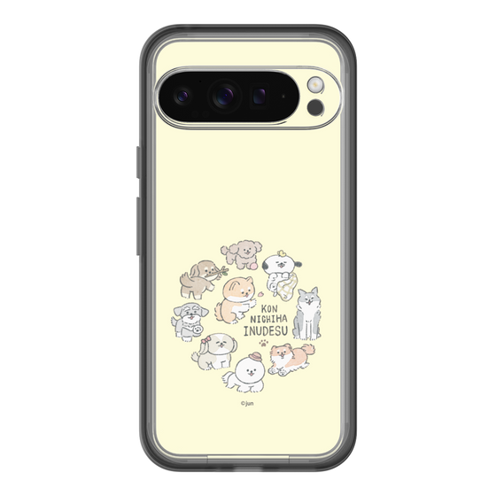 Slim Protection Premium Case［ Hello, It's Dog - All Together - Beige ］