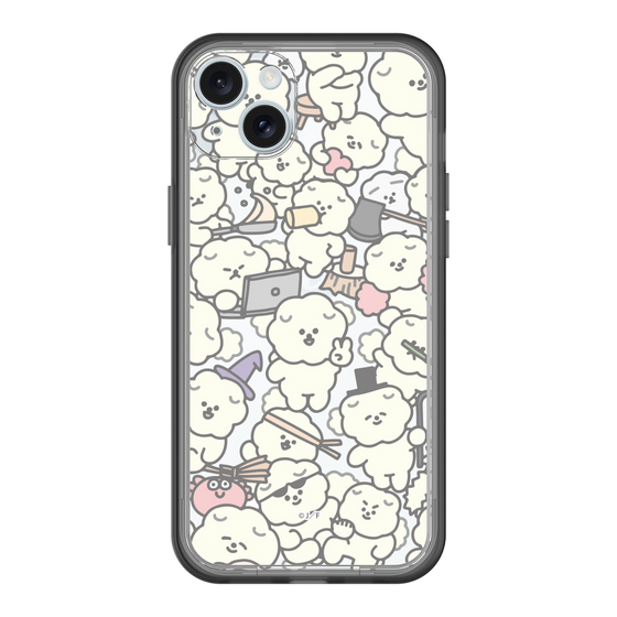 Slim Protection Premium Case［ Mossari Mosao - Fluffy - Clear ］