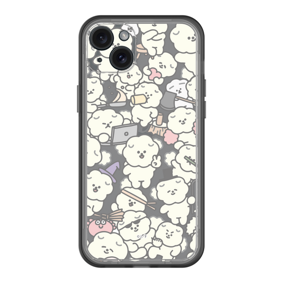 Slim Protection Premium Case［ Mossari Mosao - Fluffy - Clear ］