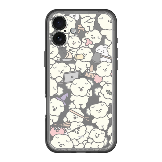Slim Protection Premium Case［ Mossari Mosao - Fluffy - Clear ］