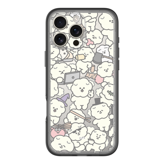 Slim Protection Premium Case［ Mossari Mosao - Fluffy - Clear ］