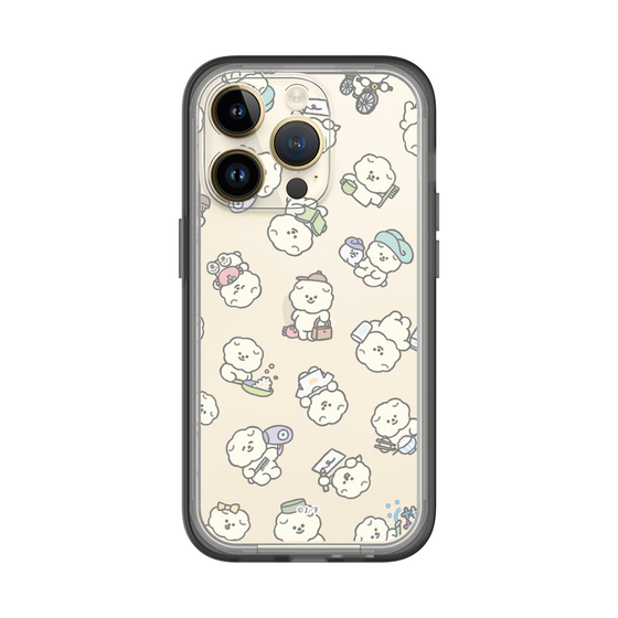 Slim Protection Premium Case［ Mossari Mosao - Lots of Mosao - Clear ］