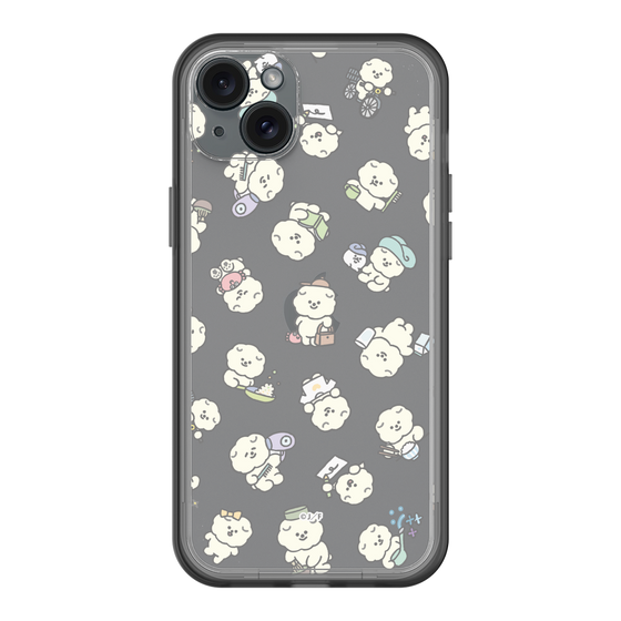 Slim Protection Premium Case［ Mossari Mosao - Lots of Mosao - Clear ］