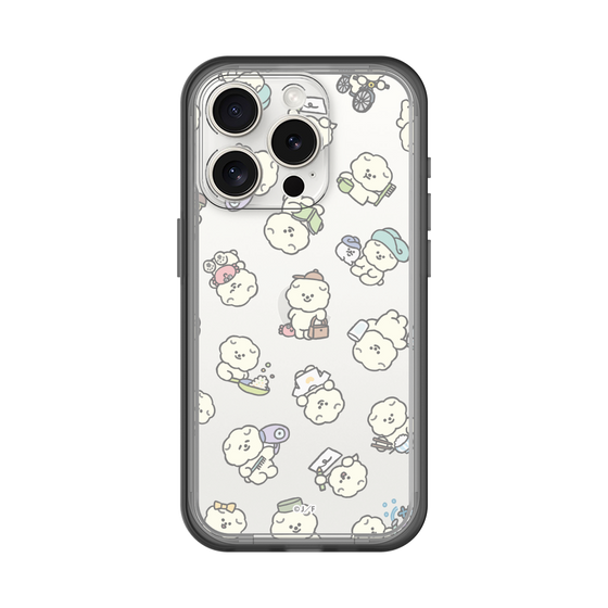 Slim Protection Premium Case［ Mossari Mosao - Lots of Mosao - Clear ］