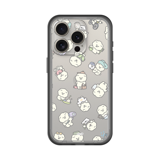 Slim Protection Premium Case［ Mossari Mosao - Lots of Mosao - Clear ］