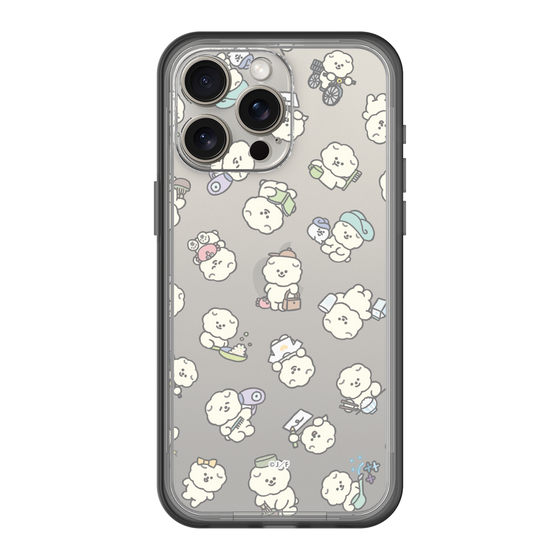 Slim Protection Premium Case［ Mossari Mosao - Lots of Mosao - Clear ］